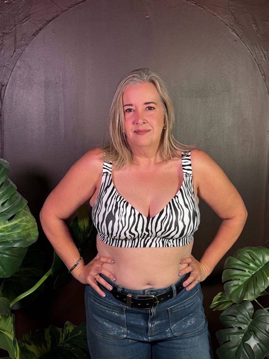 Animal Print Bra